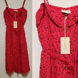 Universal Thread Red/Black Pattern Summer Dress